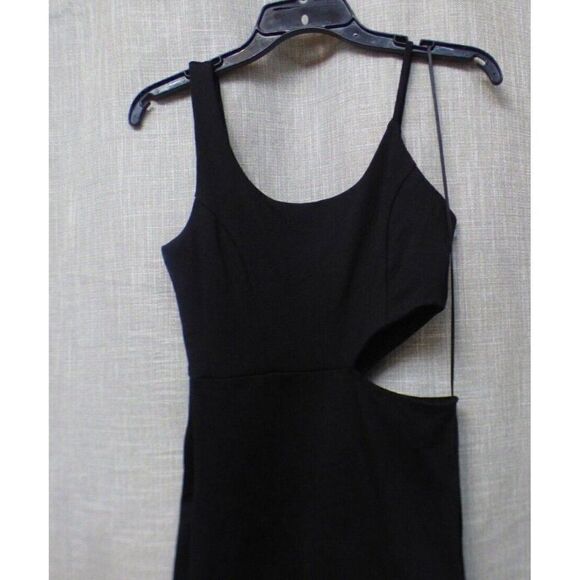 SOCIALITE CUT OUT PONTE BODYCON DRESS IN BLACK, XS - Picture 6 of 12